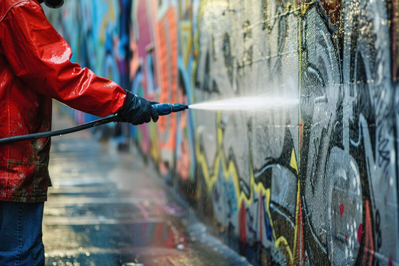 Graffitientfernung Düsseldorf – effektive Fassadenreinigung